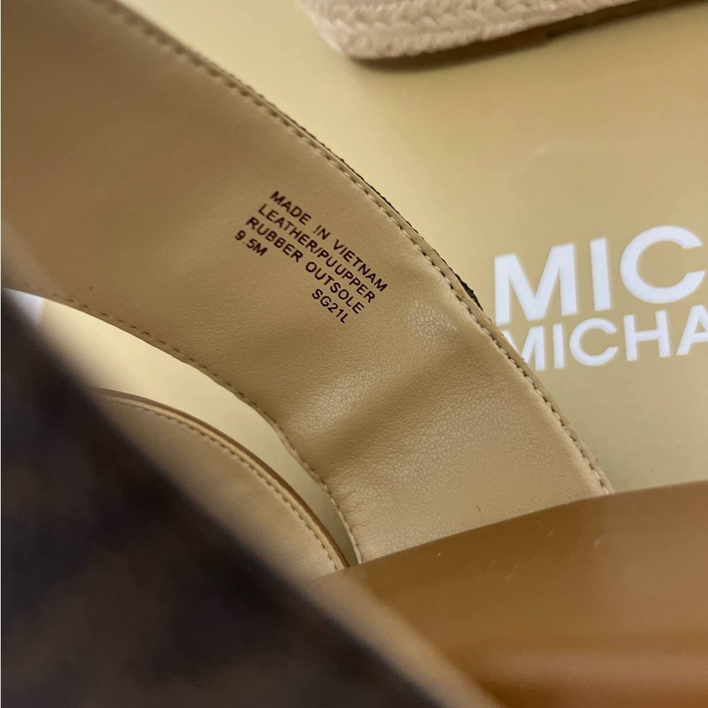 Michael Kors Brown Espadrille Wedges - Picture 3 of 4